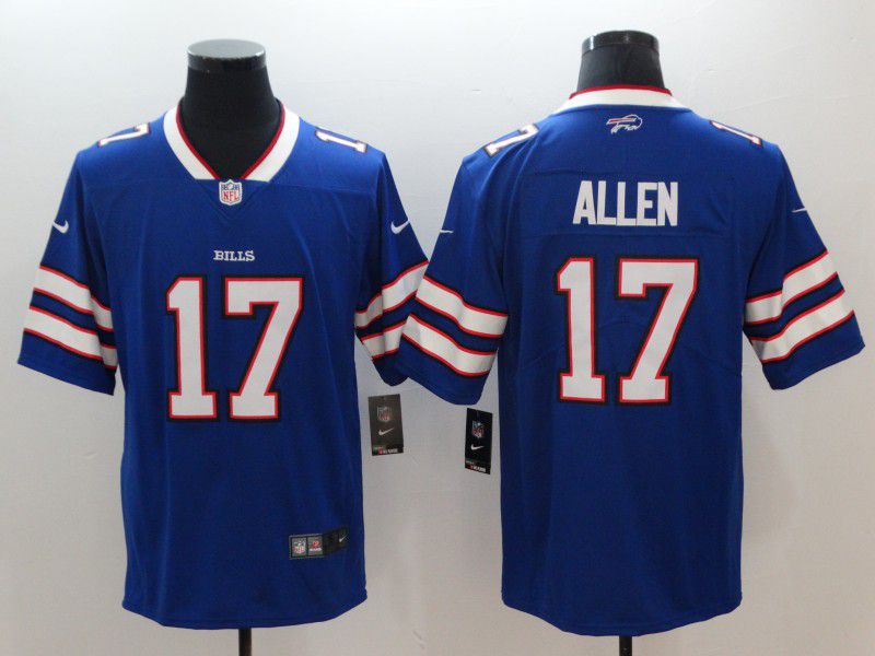 Men Buffalo Bills 17 Allen Blue Nike Vapor Untouchable Limited NFL Jerseys